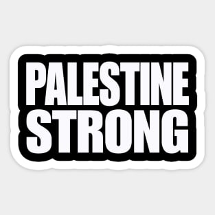 Palestine Strong - White - Front Sticker